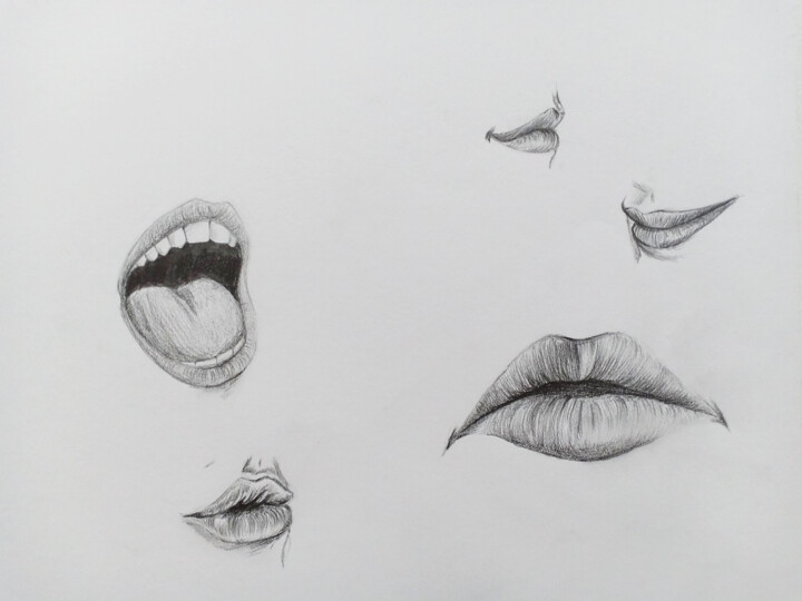 ArtStation - Mouth sketches