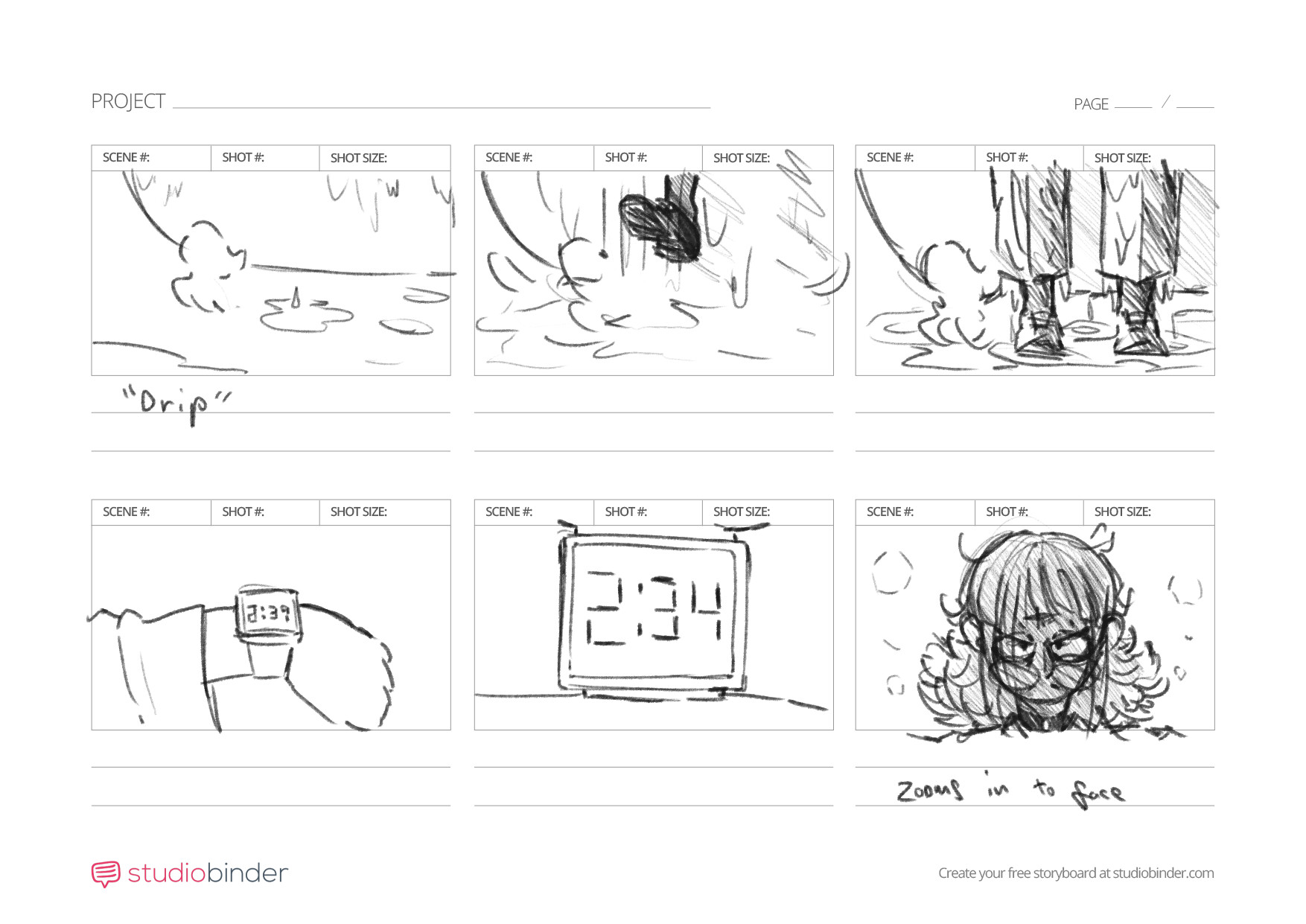ArtStation - Test Storyboard for House of memory