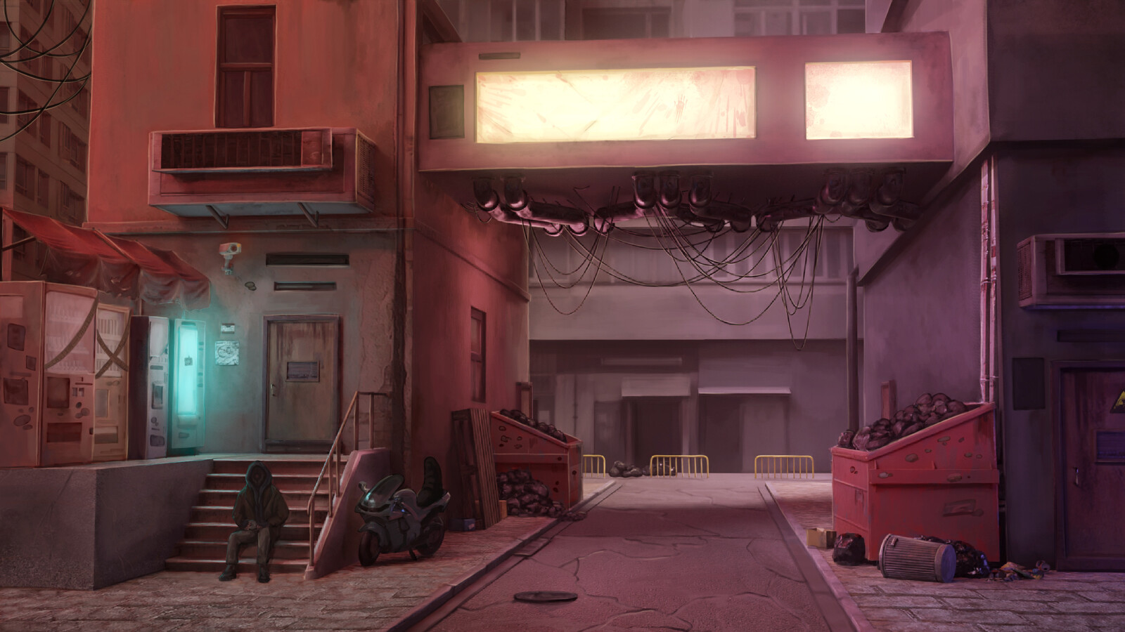 3d Alley different angle daytime