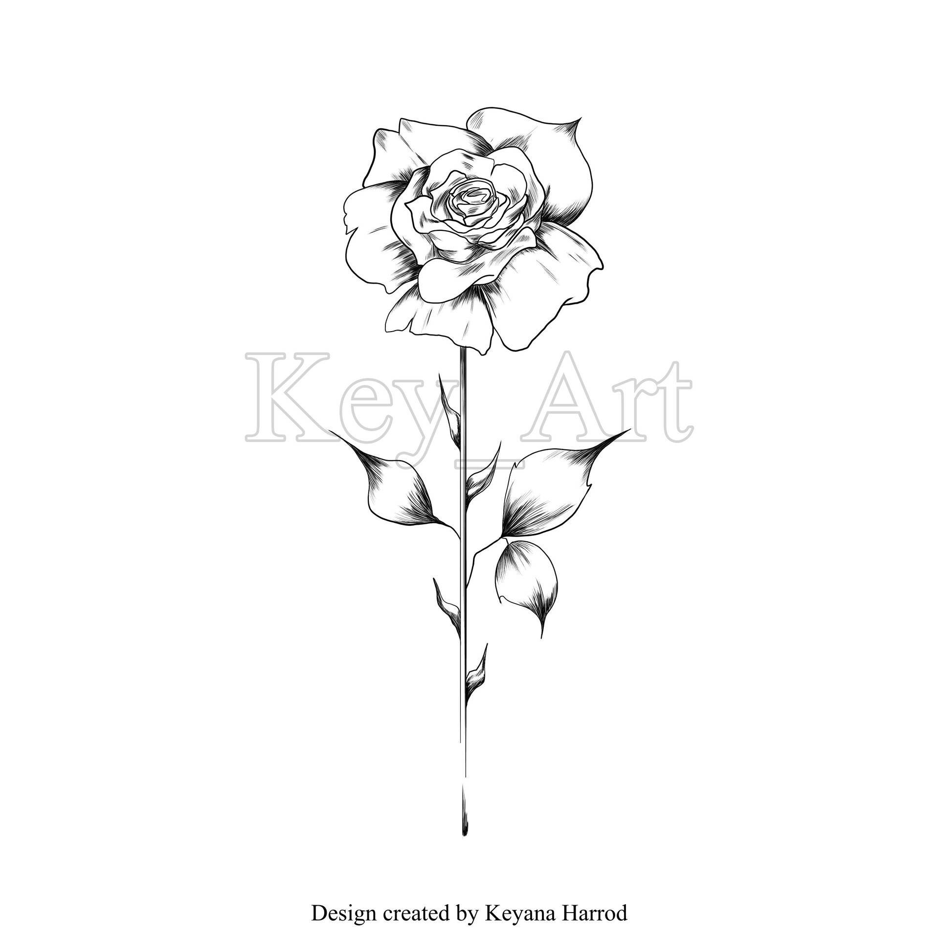 Bird heart and rose tattoo set Royalty Free Vector Image
