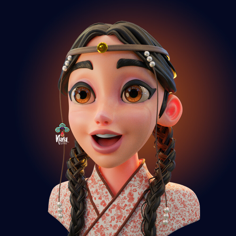 ArtStation - mongolia girl