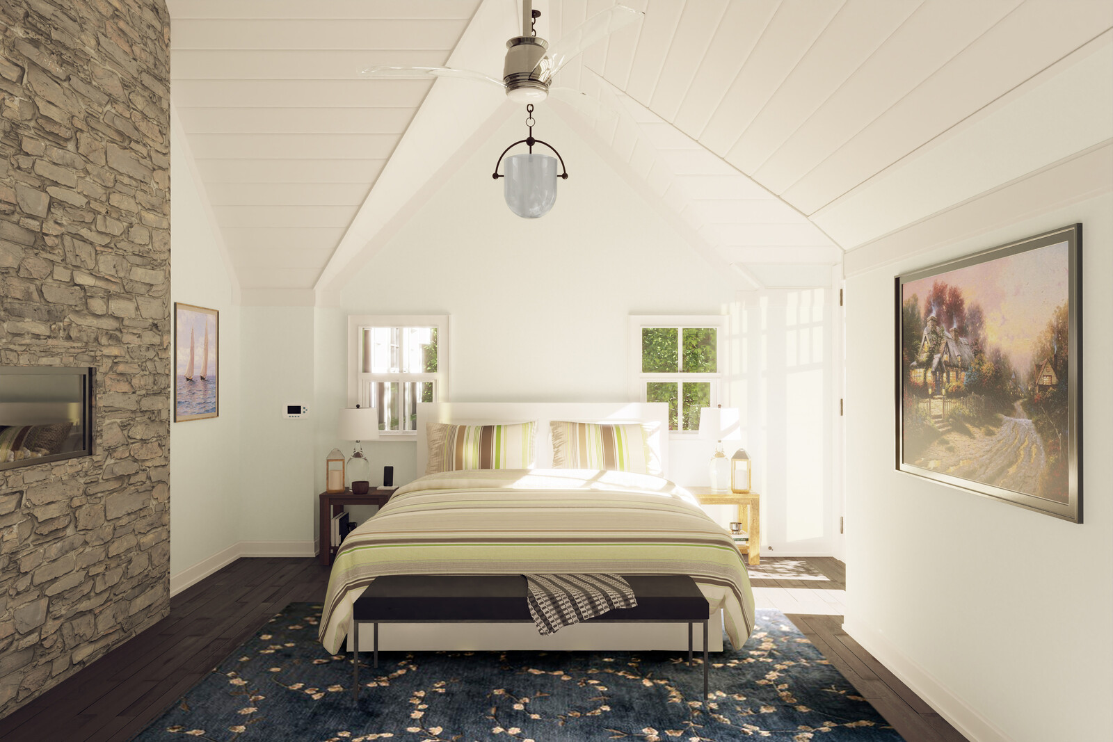 Lake House: Bedroom