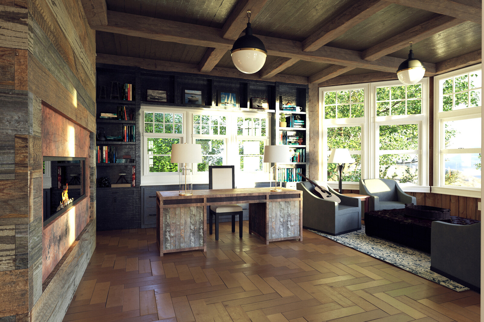 Lake House: Library