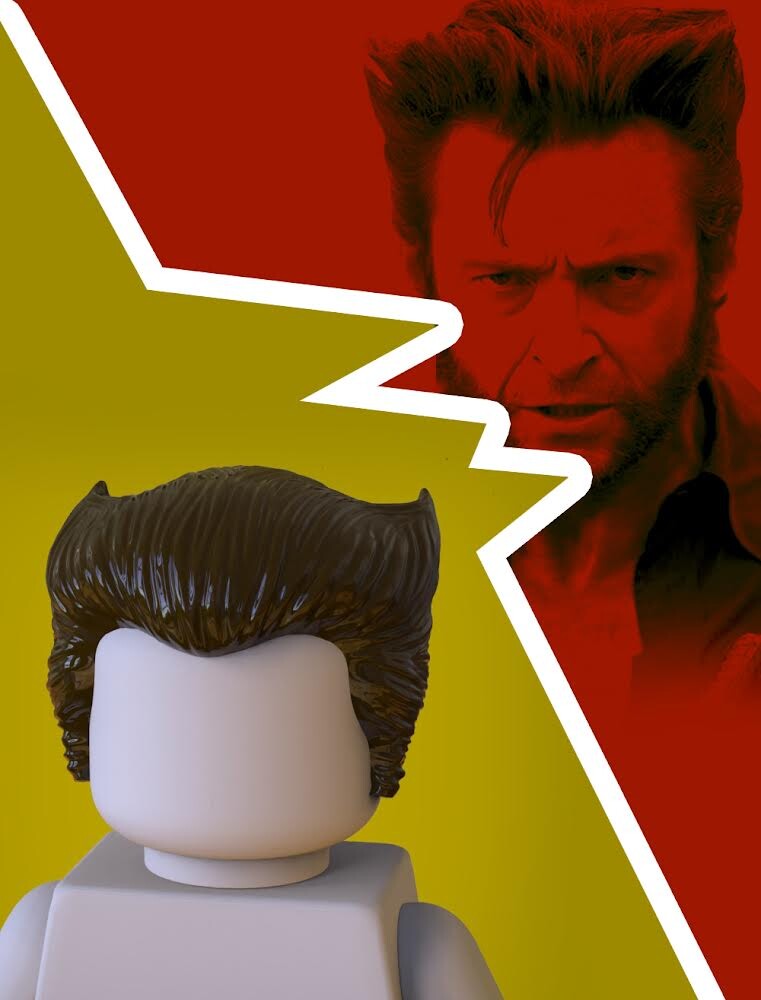 Lego hot sale wolverine hair