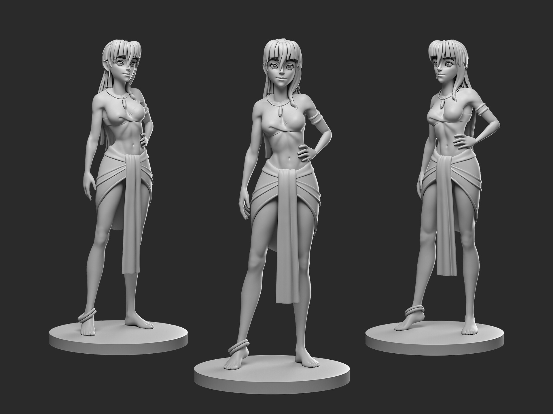 Artstation 3d Model Princess Atlantis