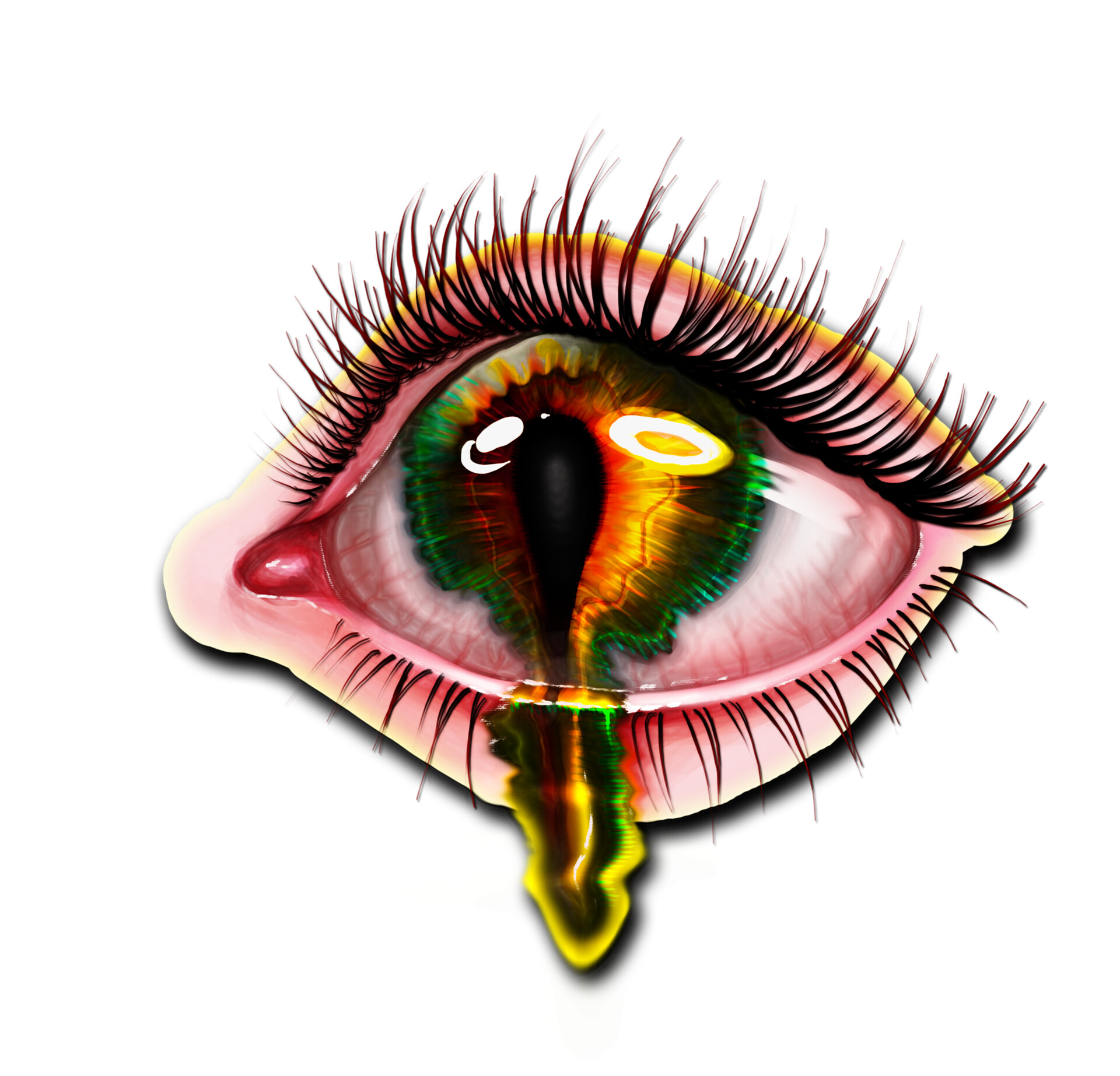 ArtStation melting eye