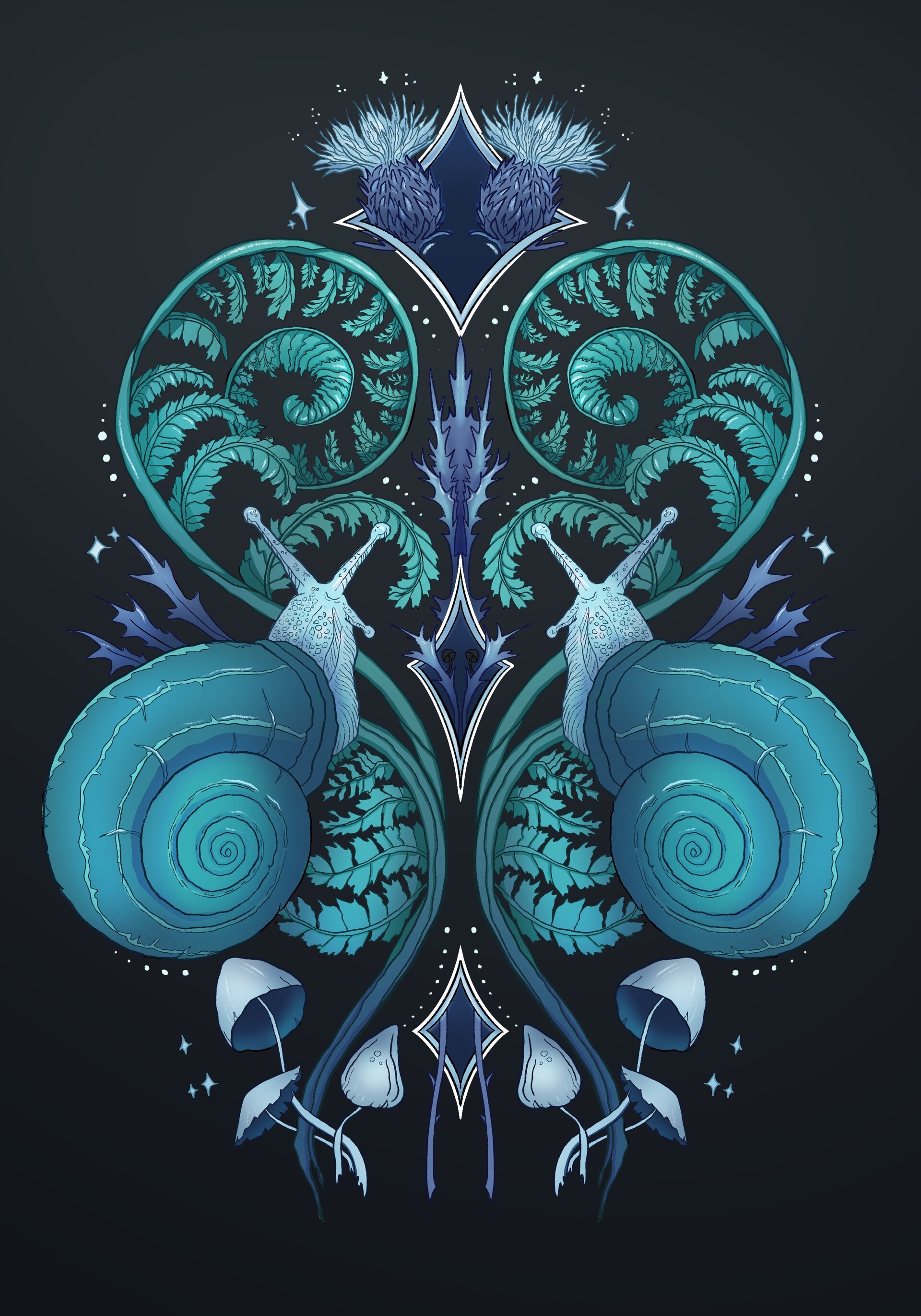 ArtStation Snail in symmetry