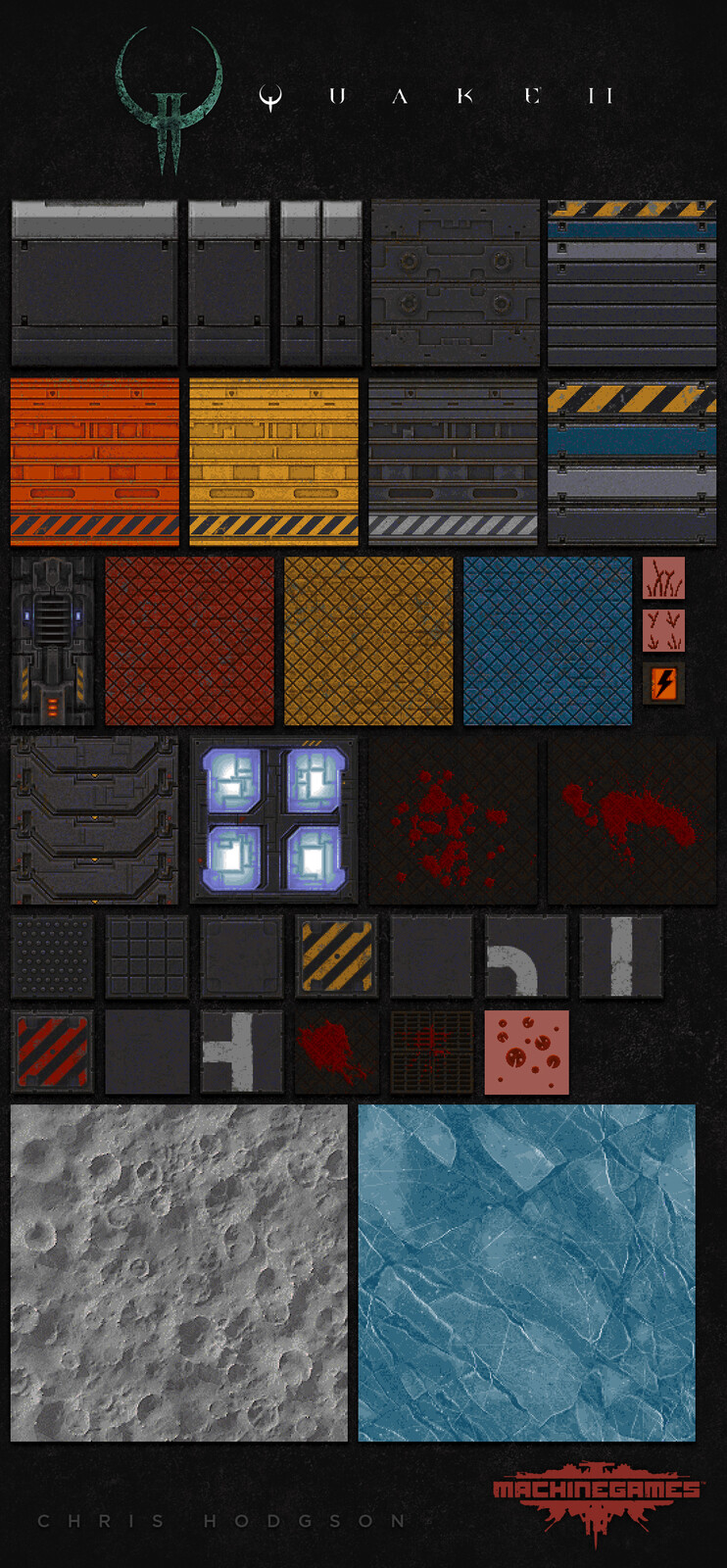 All the textures I created for the project. (not just this map)
