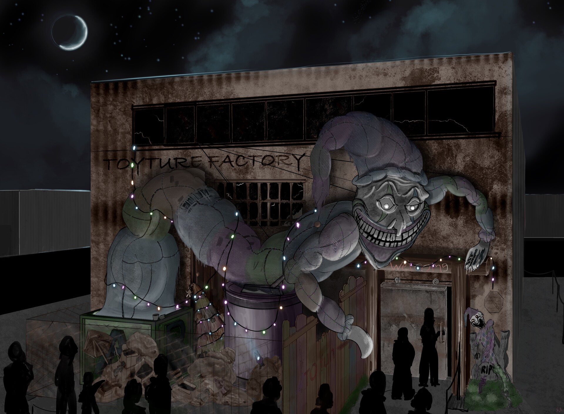 ArtStation Toyture Factory Haunted Attraction Concept