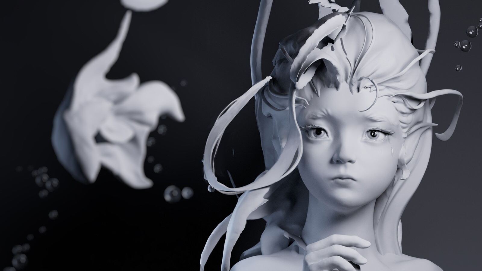 Liu Yusheng - praying girl Liu Yusheng - praying girl