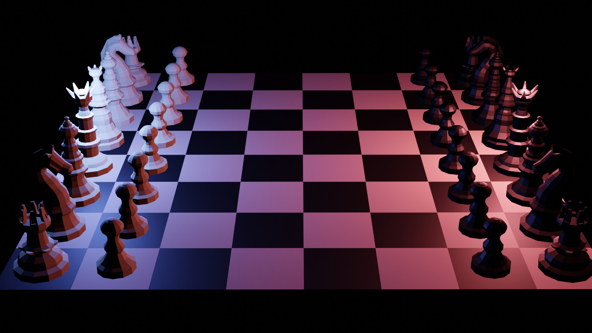 ArtStation - Low poly 3D Chessboard Game assets