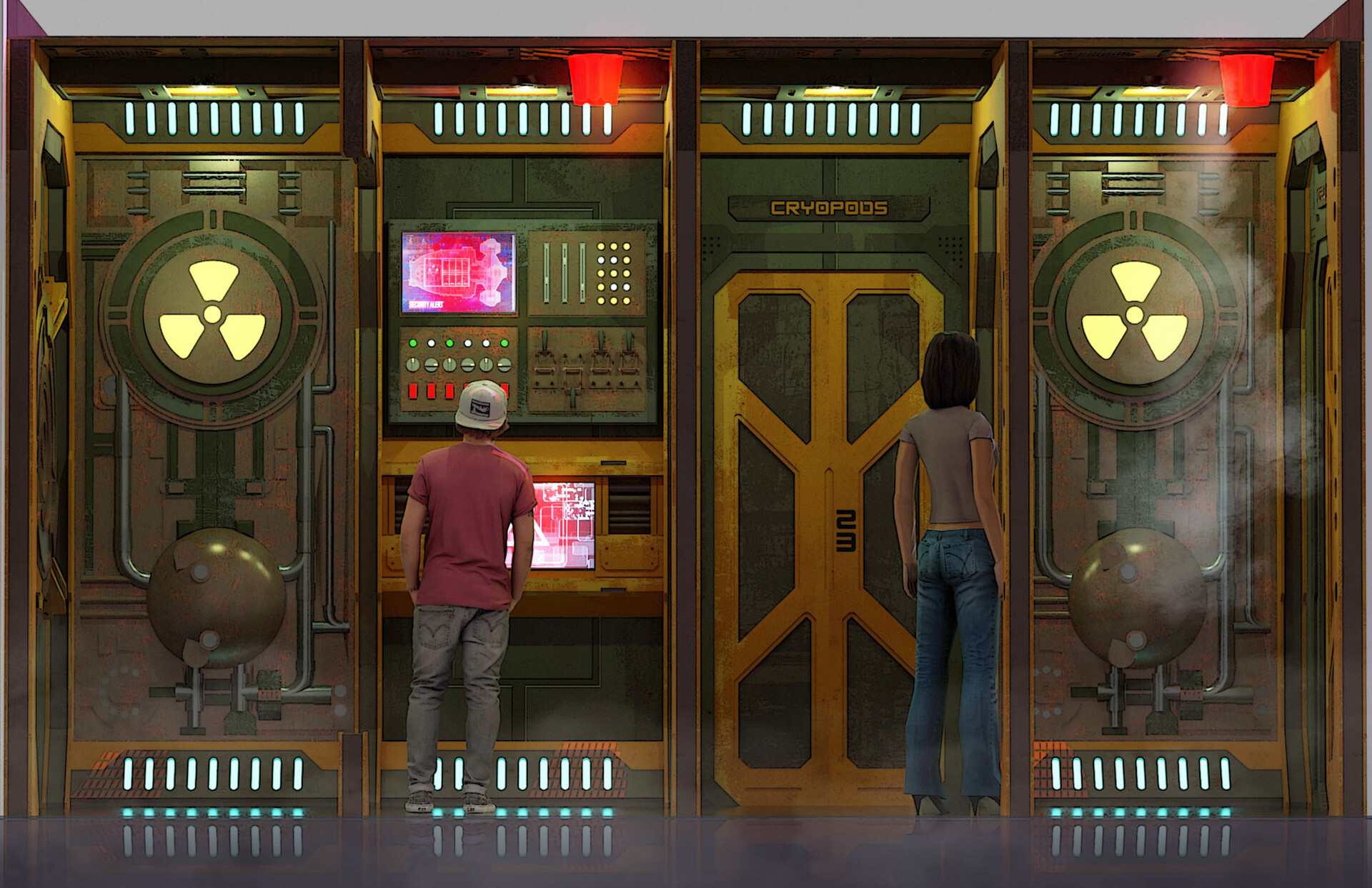 ArtStation Alien Escape Room Room 2 West Wall