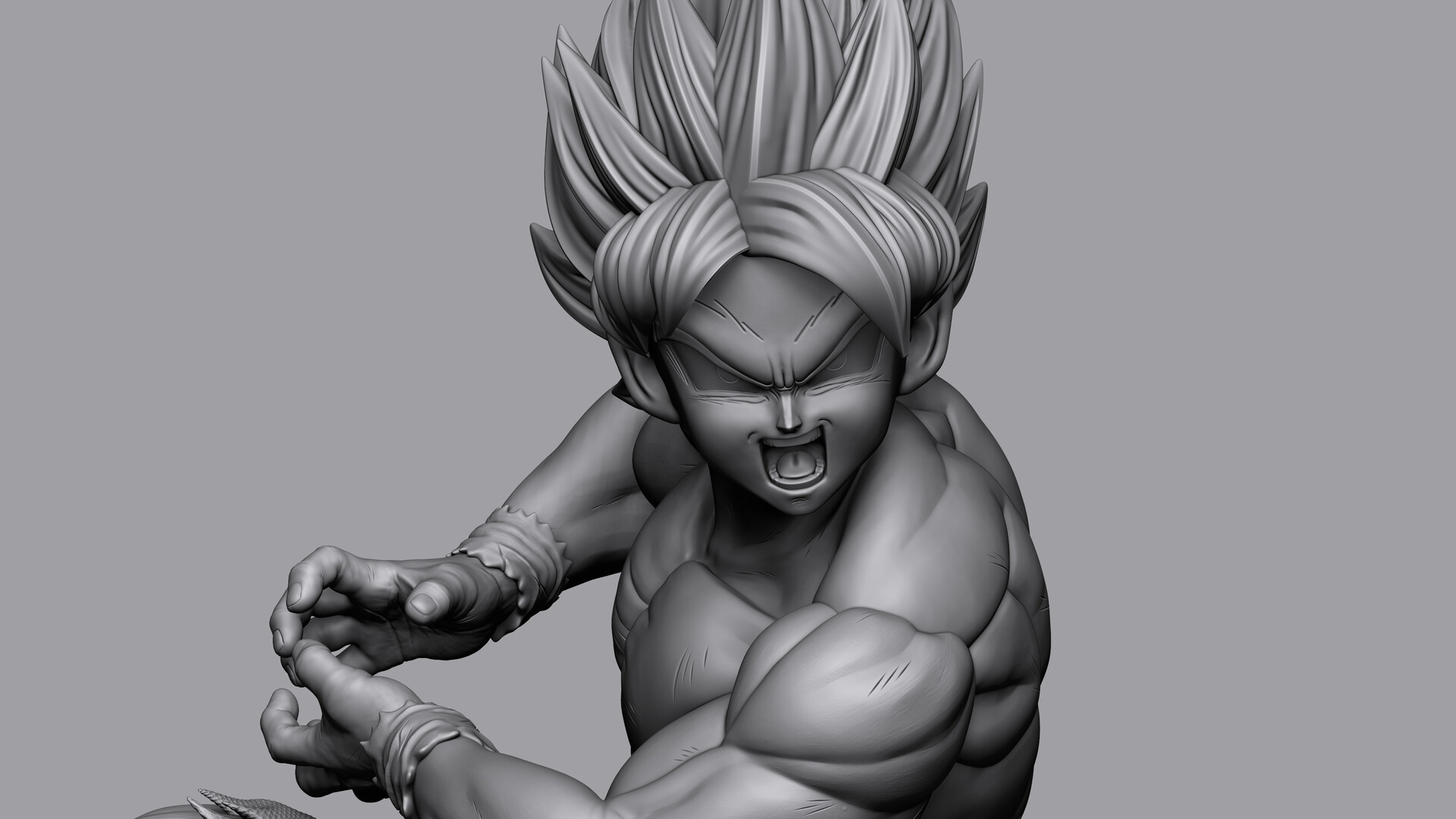 ArtStation - Son Goku SSJ5 fan art