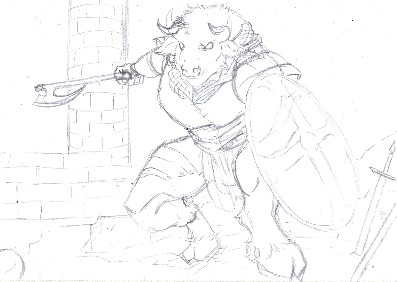 Step 1 - pencil sketch