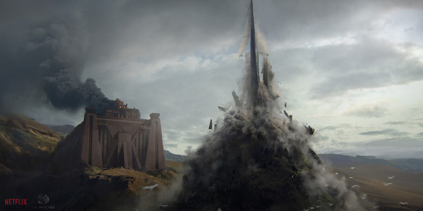 Tor Lara destruction, finished sketch