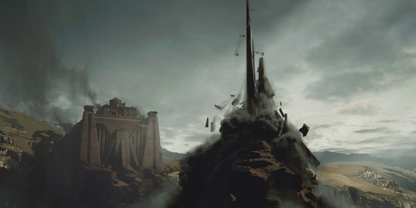 Tor Lara destruction, initial sketch
