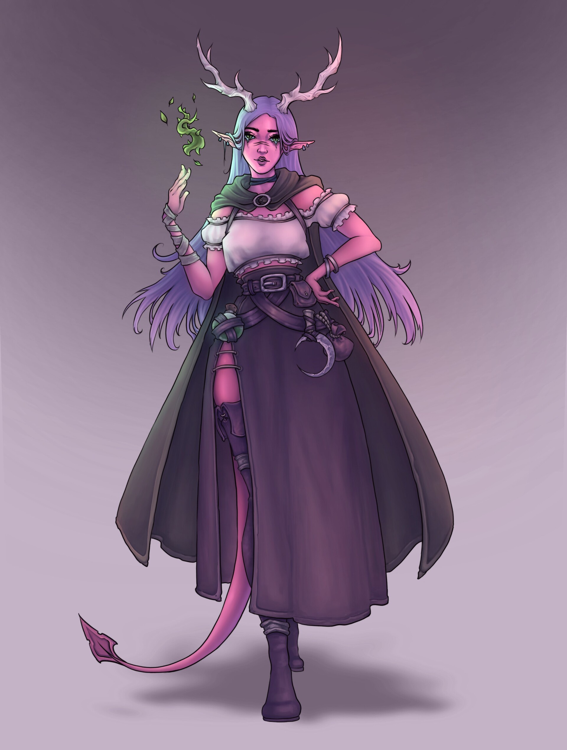 ArtStation - Tiefling Druid