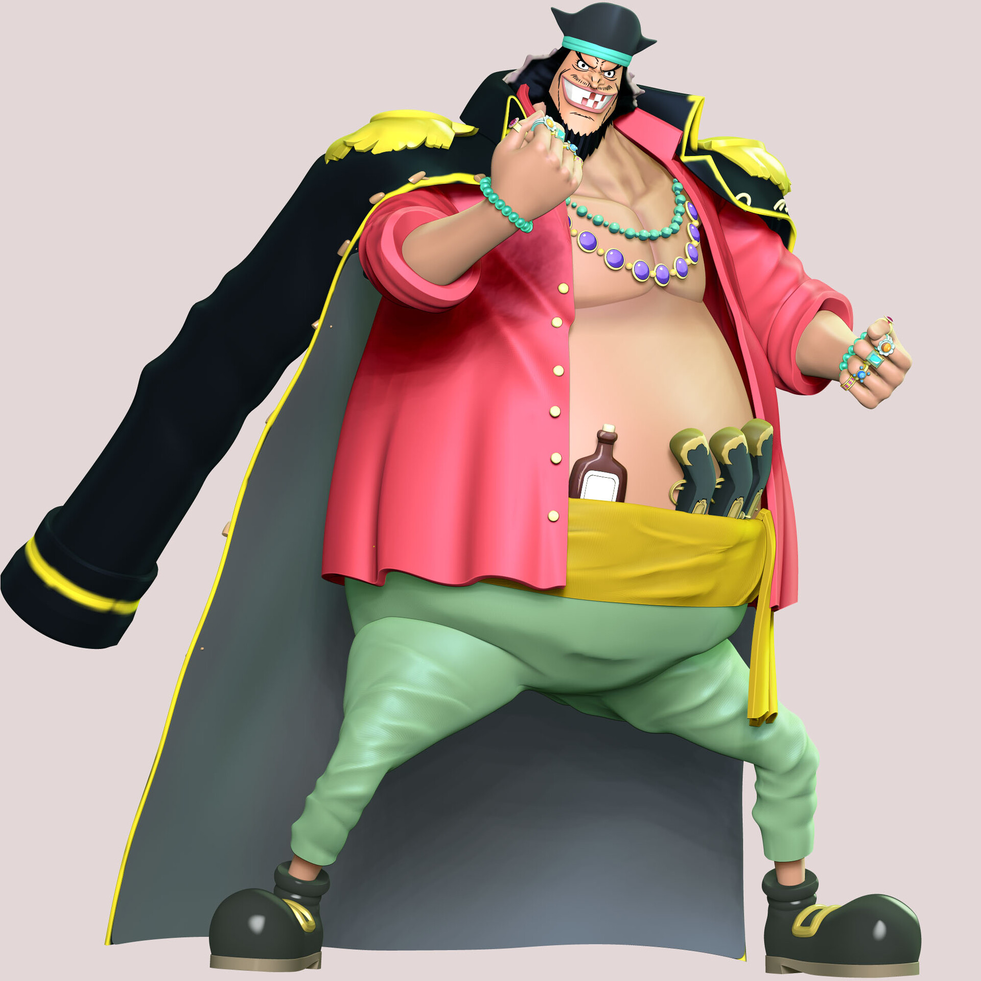 ArtStation One Piece Blackbeard