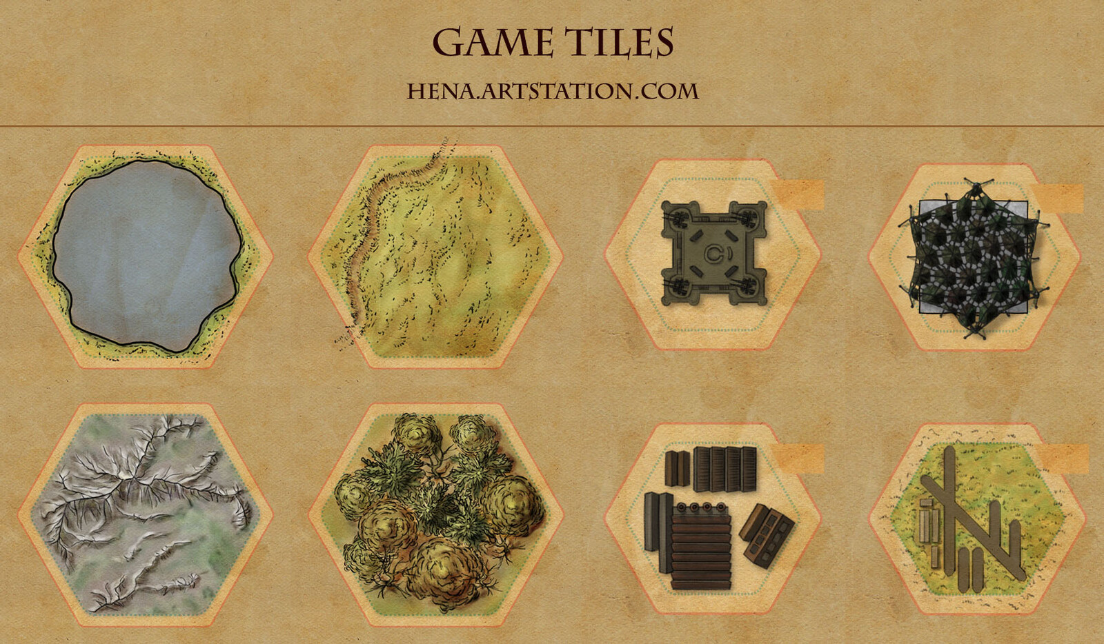Game Tiles - Illustrative