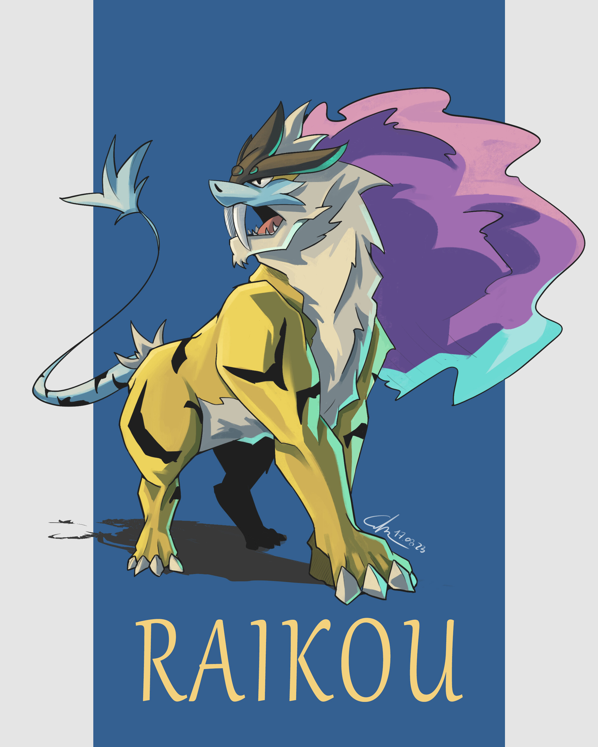 Pokemon Fan Designs Paradox Form for Raikou