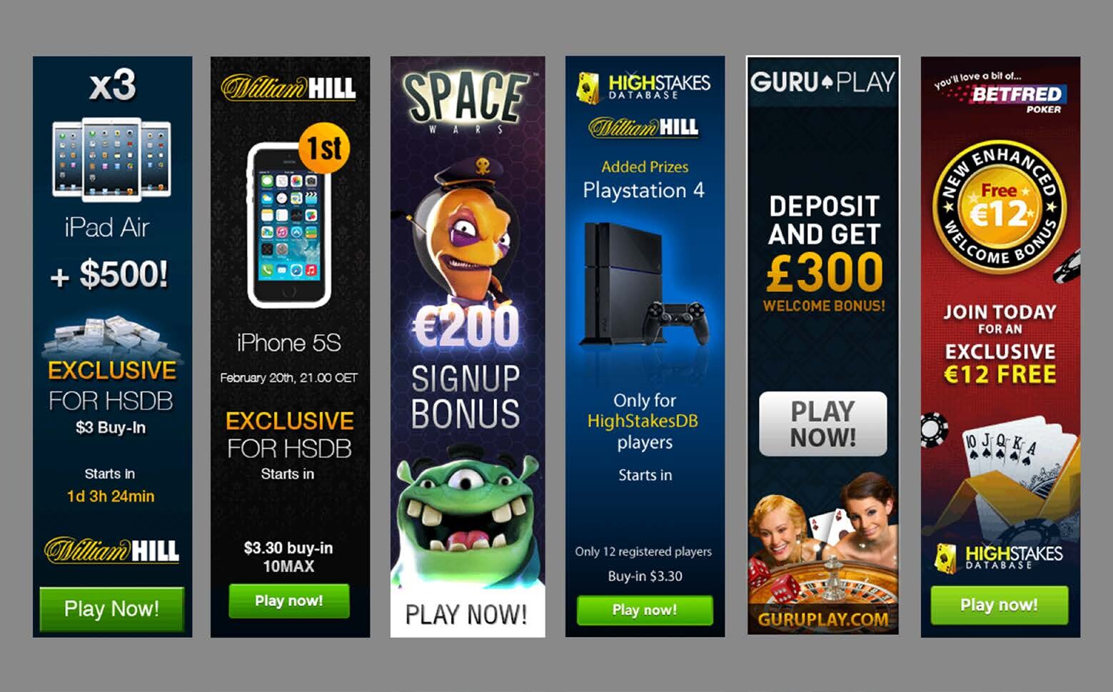 iGaming Marketing Banners