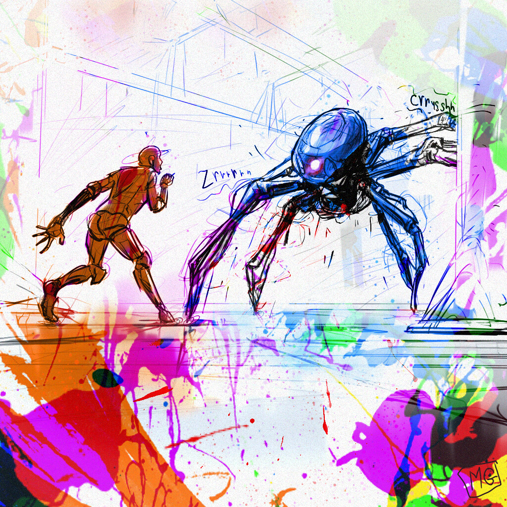 Animation Storyboard Concept Sketch