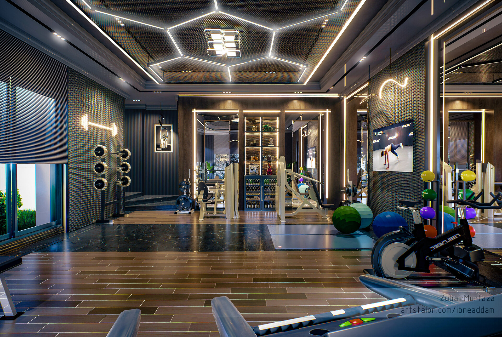 Home gym deals interior design