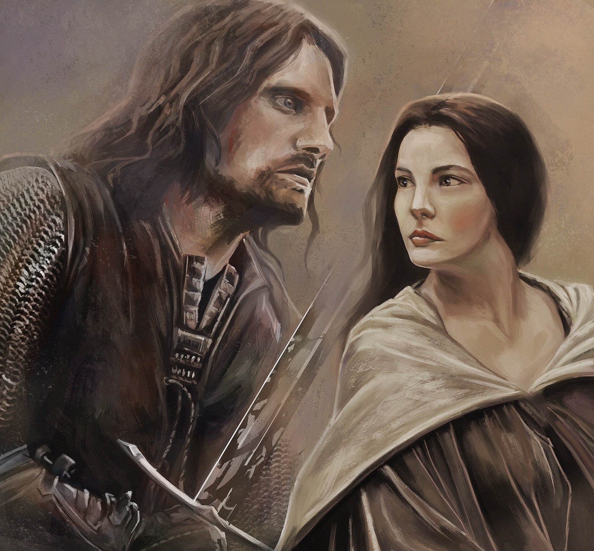 Artstation Arwen And Aragorn Fan Art