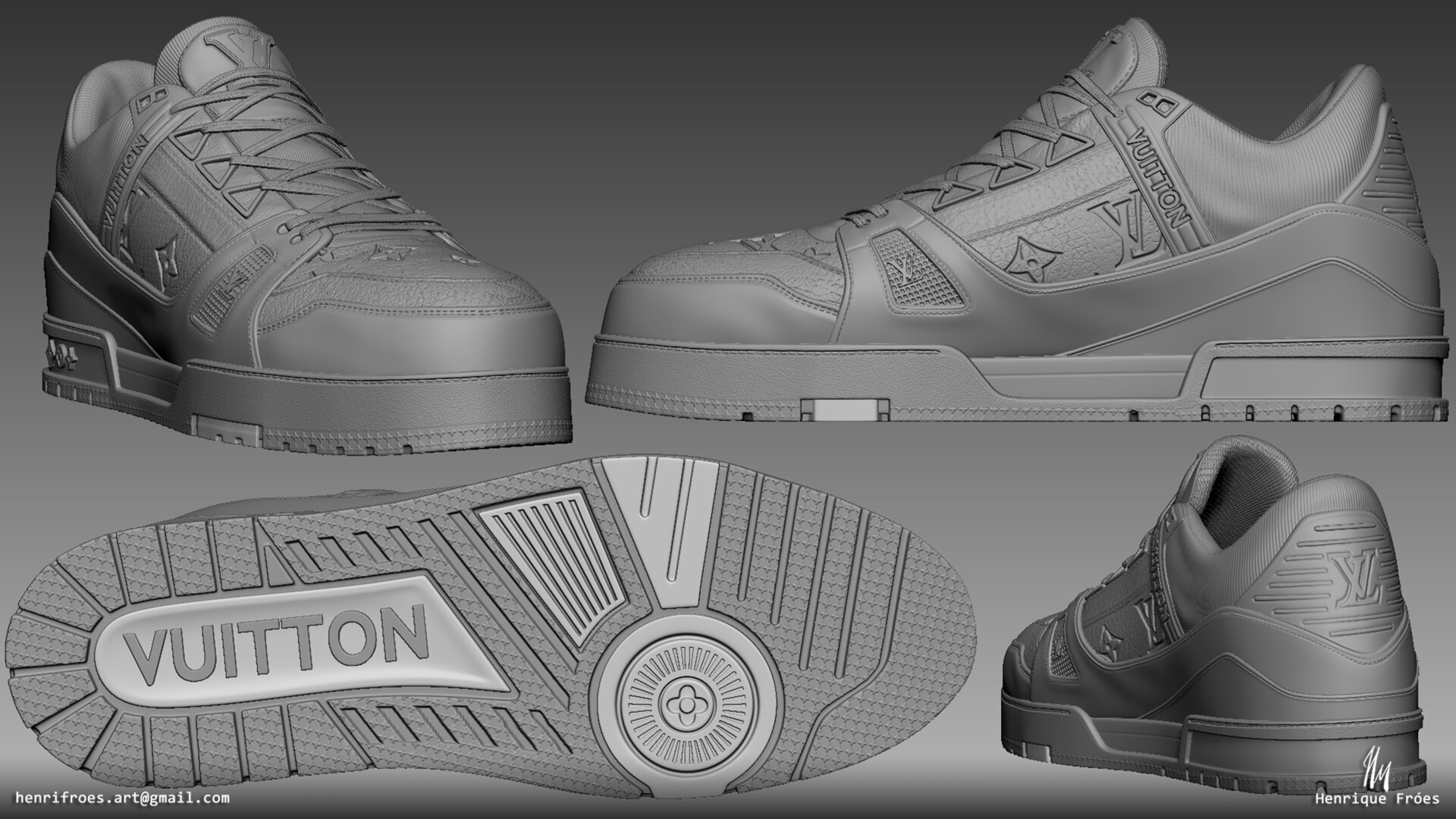 ArtStation - LV Trainer - Louis Vuitton Sneakers