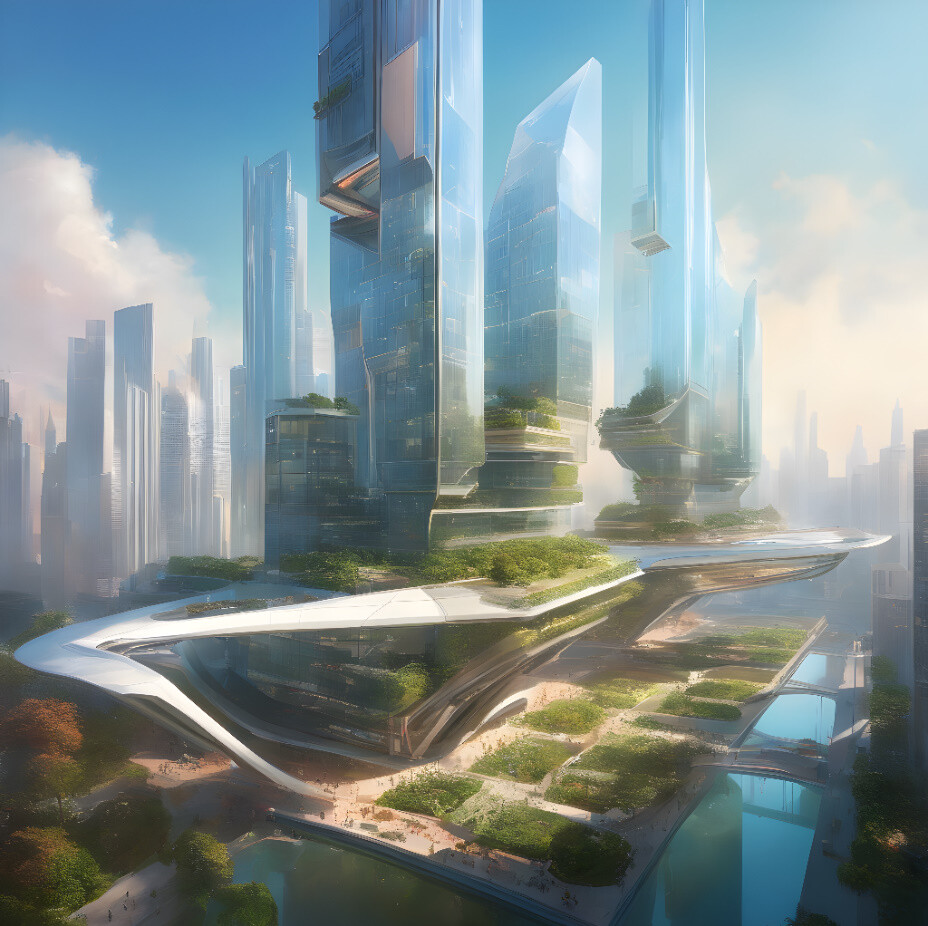 ArtStation - architecture of the future