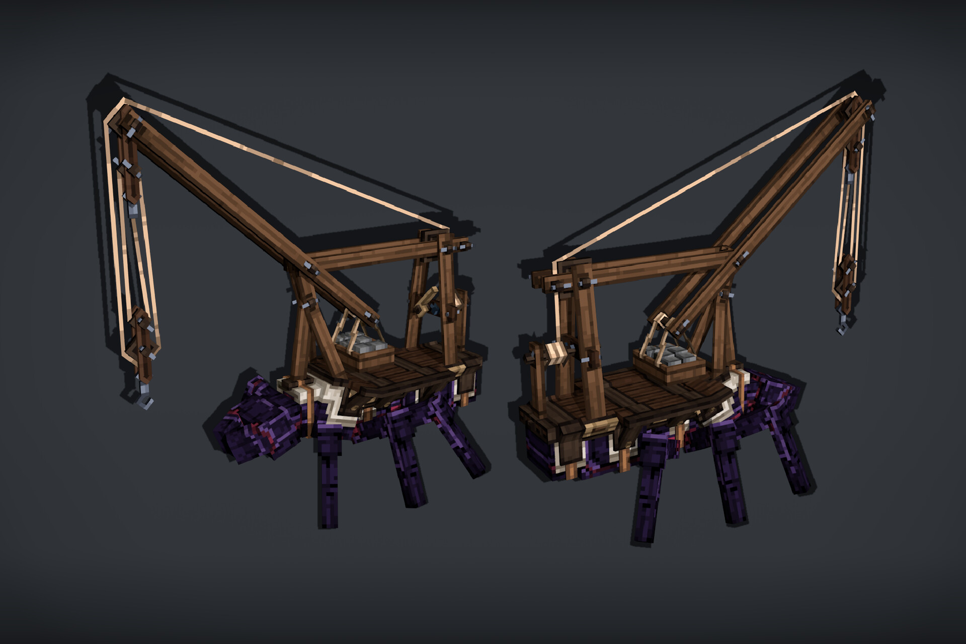 ArtStation - Myr - Obisiant with crane and carriages