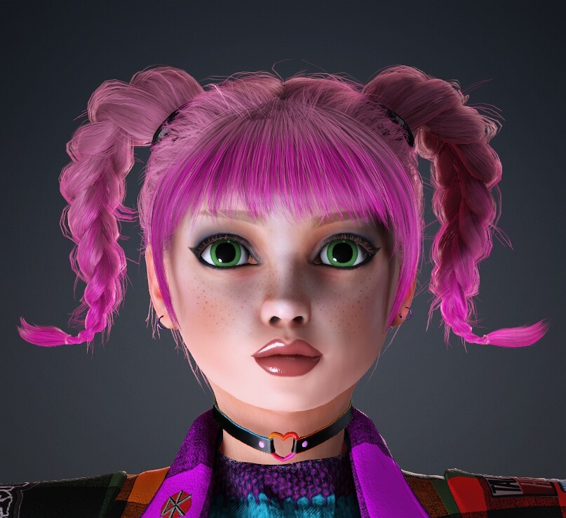 A 3d model I finished with Character Creator. This is Lynn 8.0f if anyone's still keeping track.