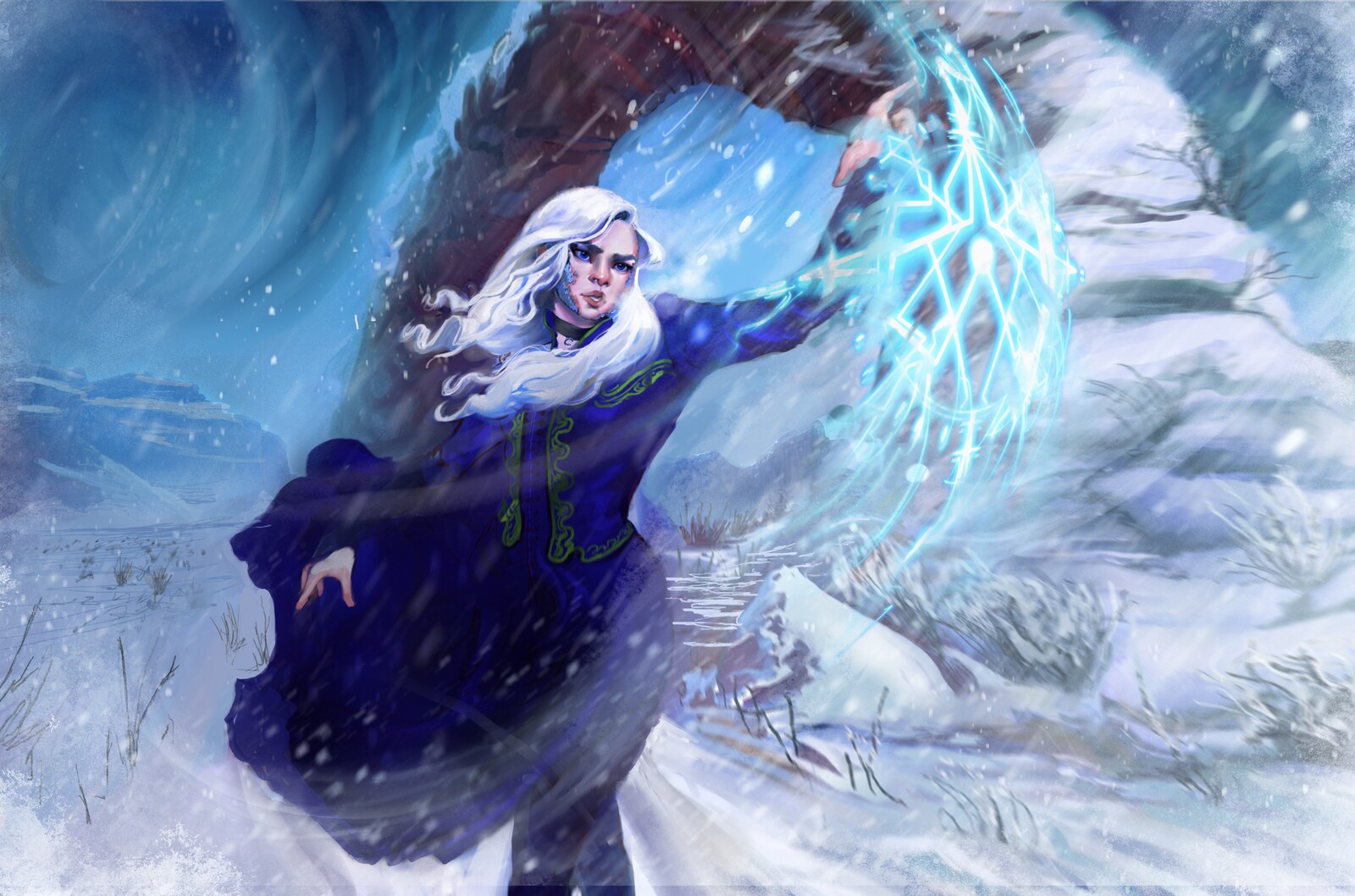 Morana Silvercrown in a Desert Snowstorm