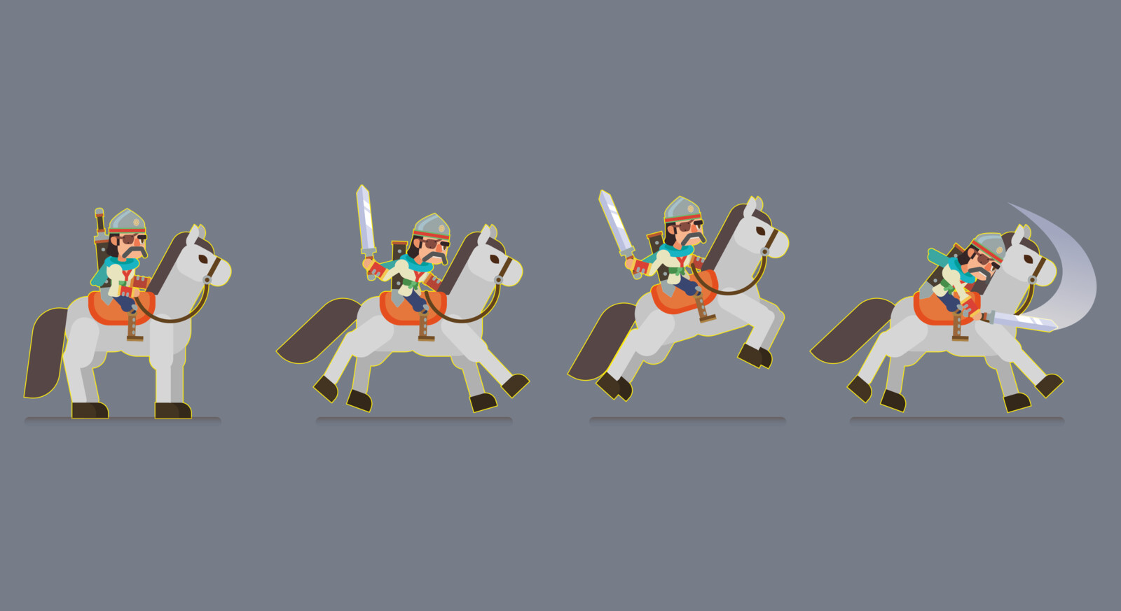 Final Design Assets - Player Character - In Game Poses