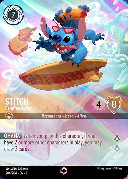 Milica Celikovic - Lorcana: Stitch, Carefree Surfer