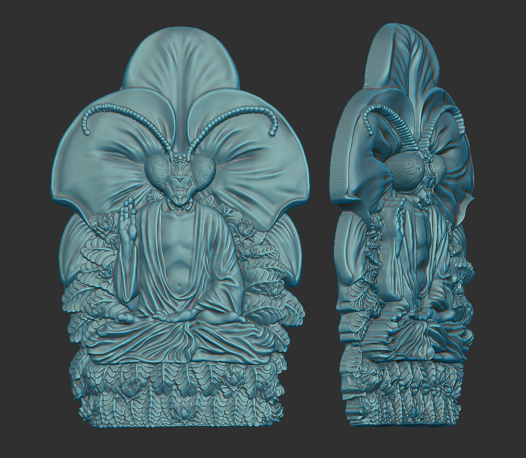 Cleaned up version of the bas relief