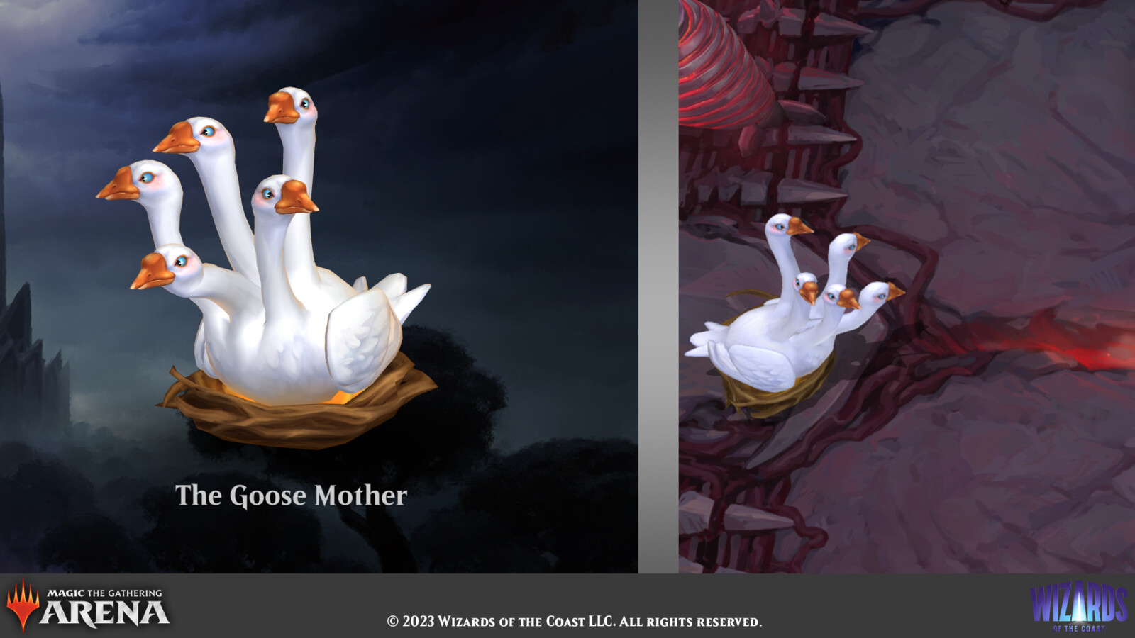 Select companion and game views for The Goose Mother