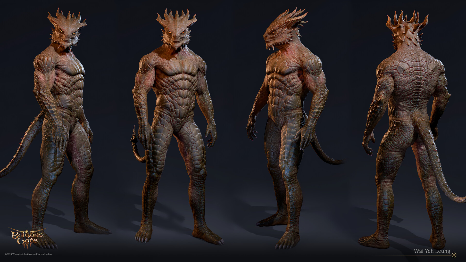 ArtStation - Baldur’s Gate III, Dragonborn male