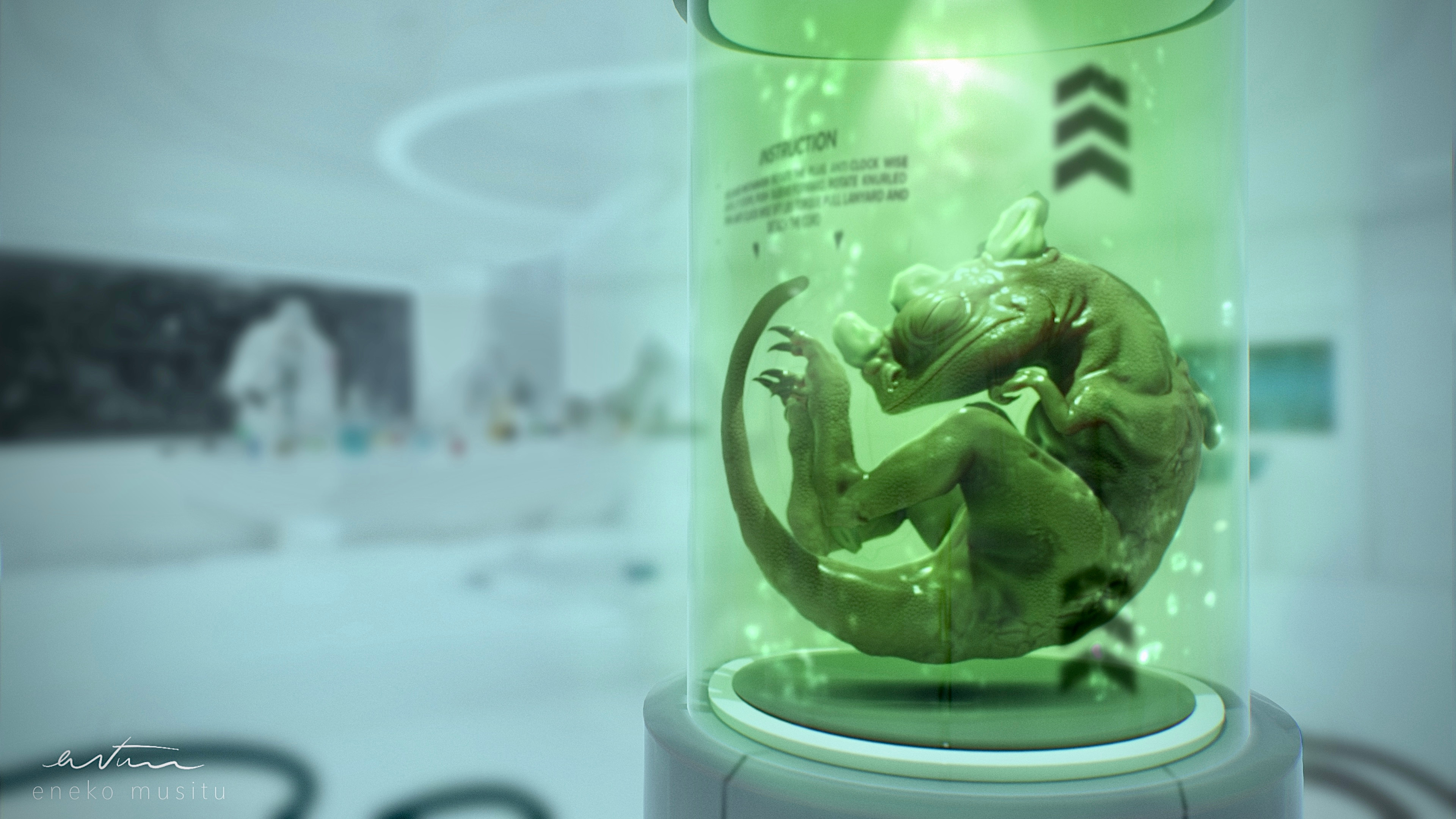 Baby Kaiju environment concept shot