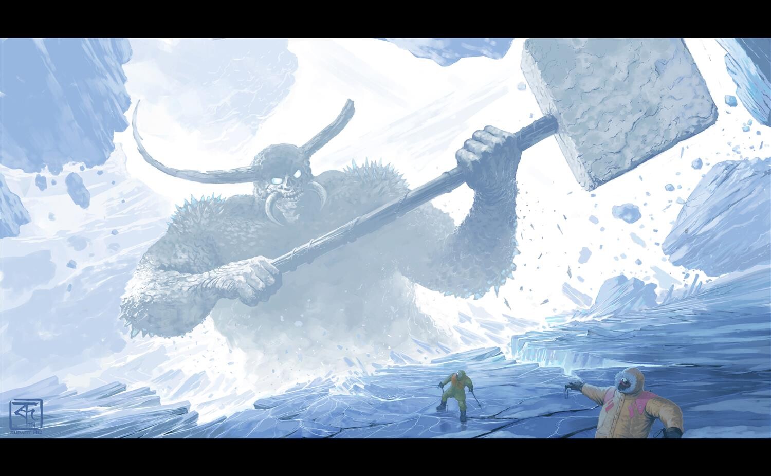 Frost Giant. : Strictly One Layer Painting