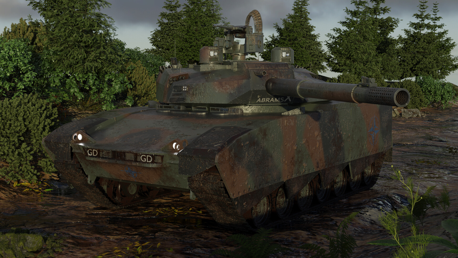 ArtStation ABRAMS X Polish camouflage