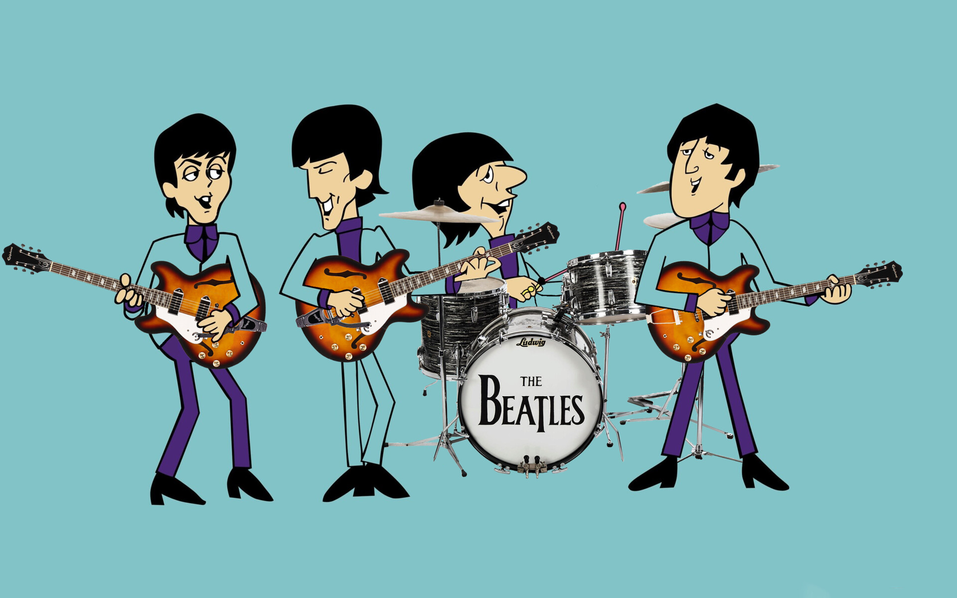ArtStation - The Beatles Guitar Gallery