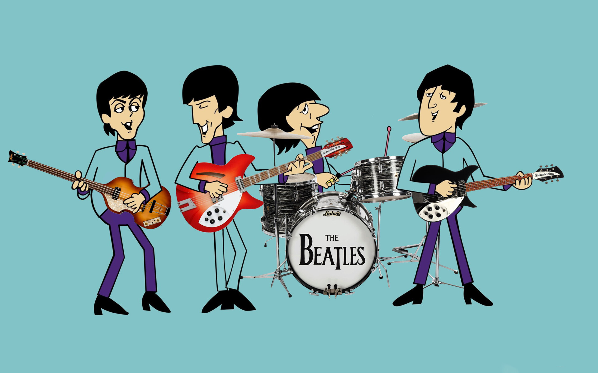 ArtStation - The Beatles Guitar Gallery