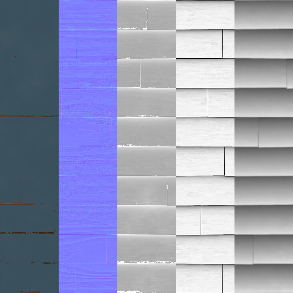 Wooden Siding Texture Flat