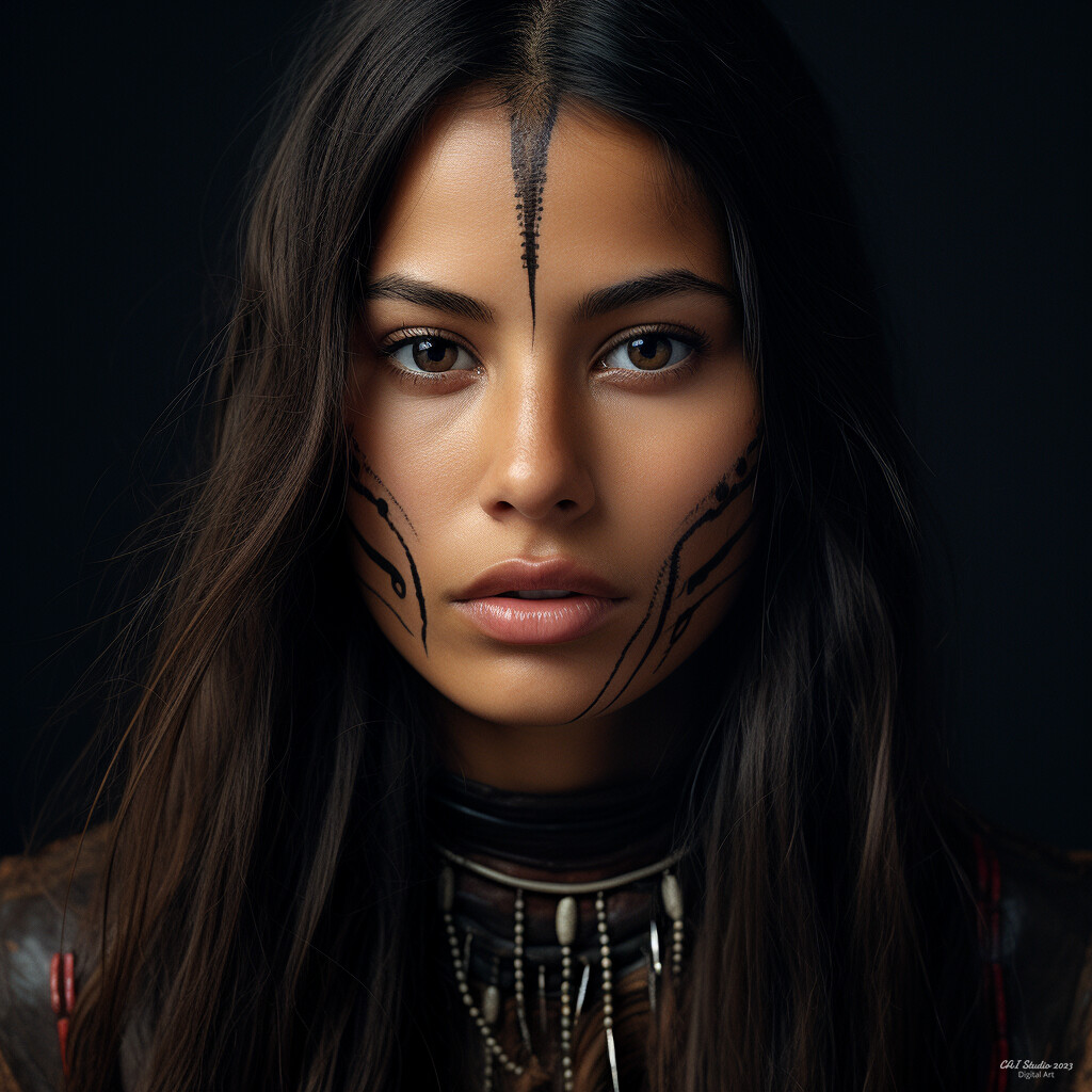 native american warrior makeup