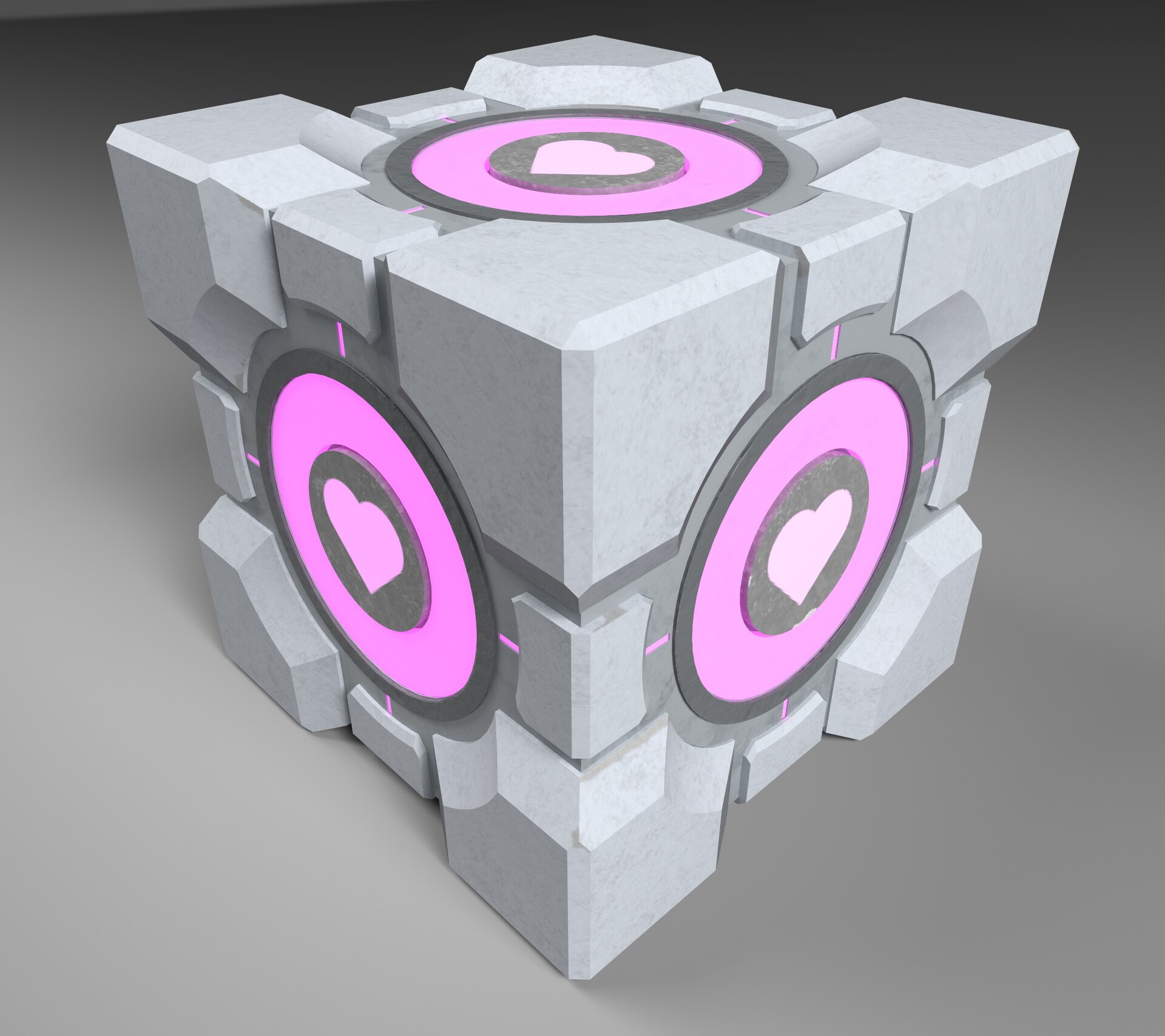 ArtStation - Portal Companion Cube