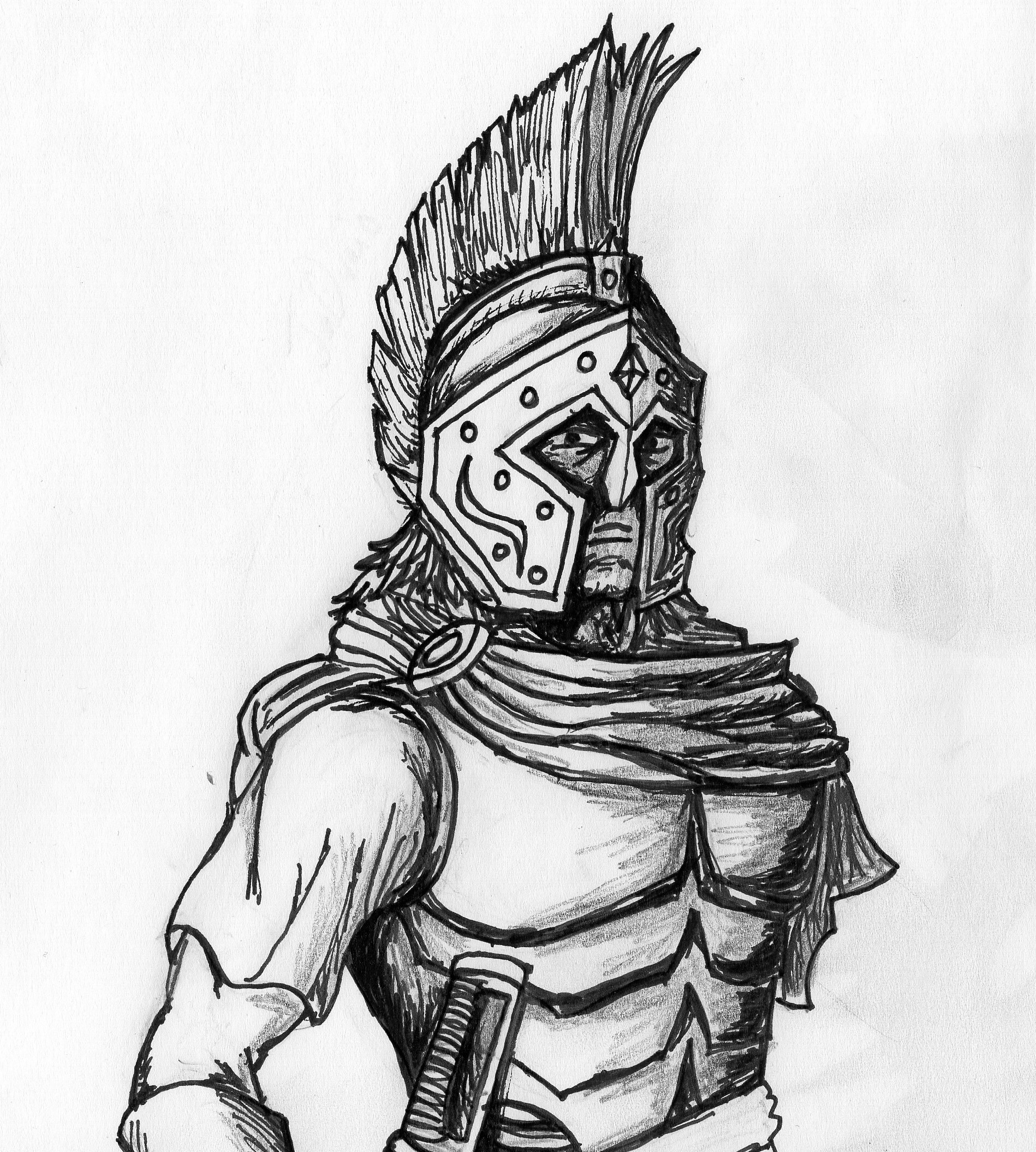 Top more than 92 spartan warrior sketch