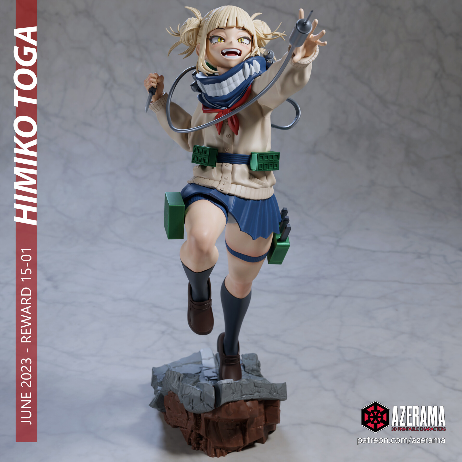 Himiko Toga and NSFW 3D Printing Figurine My Hero Academia STL Files