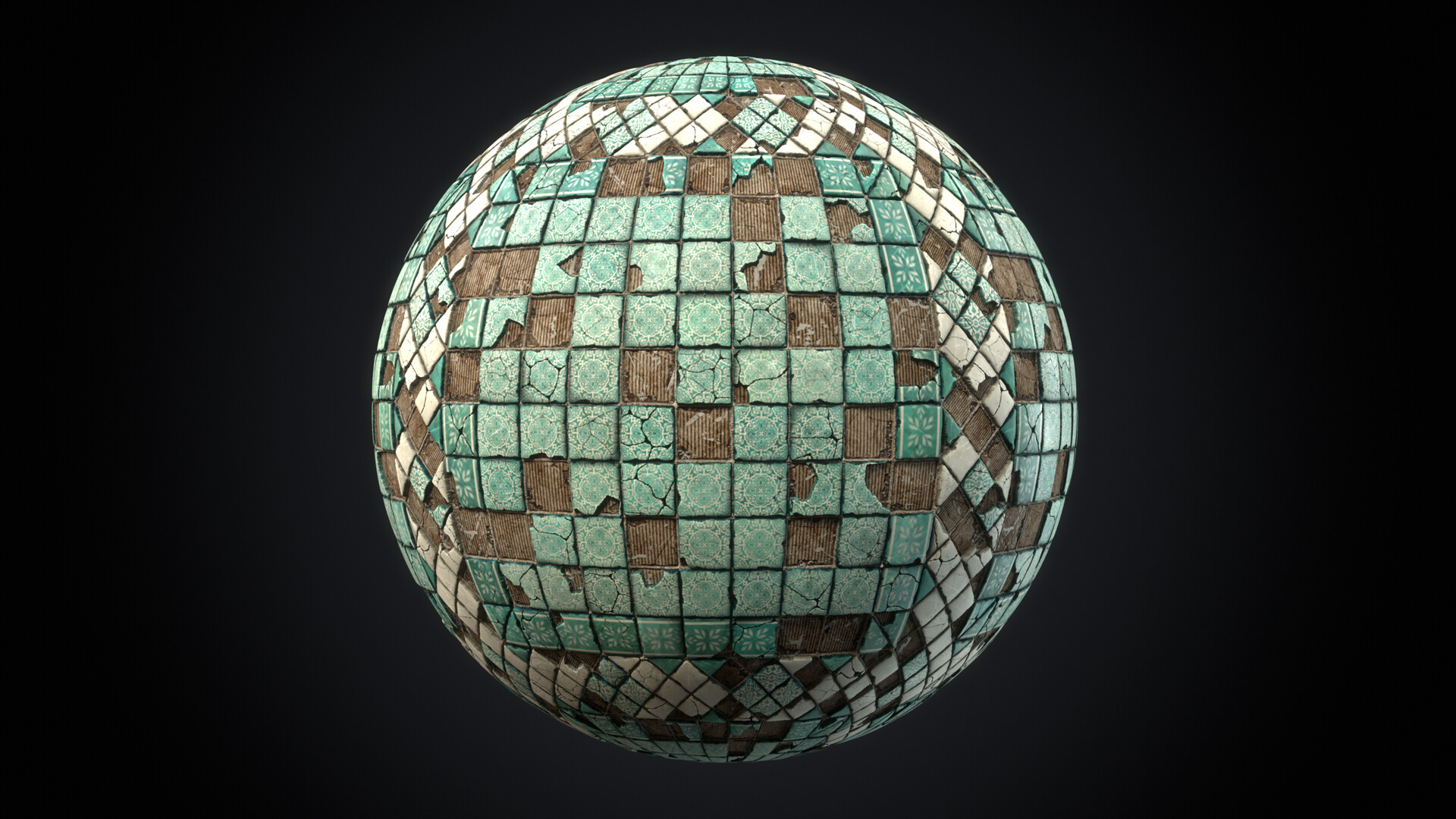 Fateme Khorami - Brocken Ceramic Tiles - Substance 3D Designer