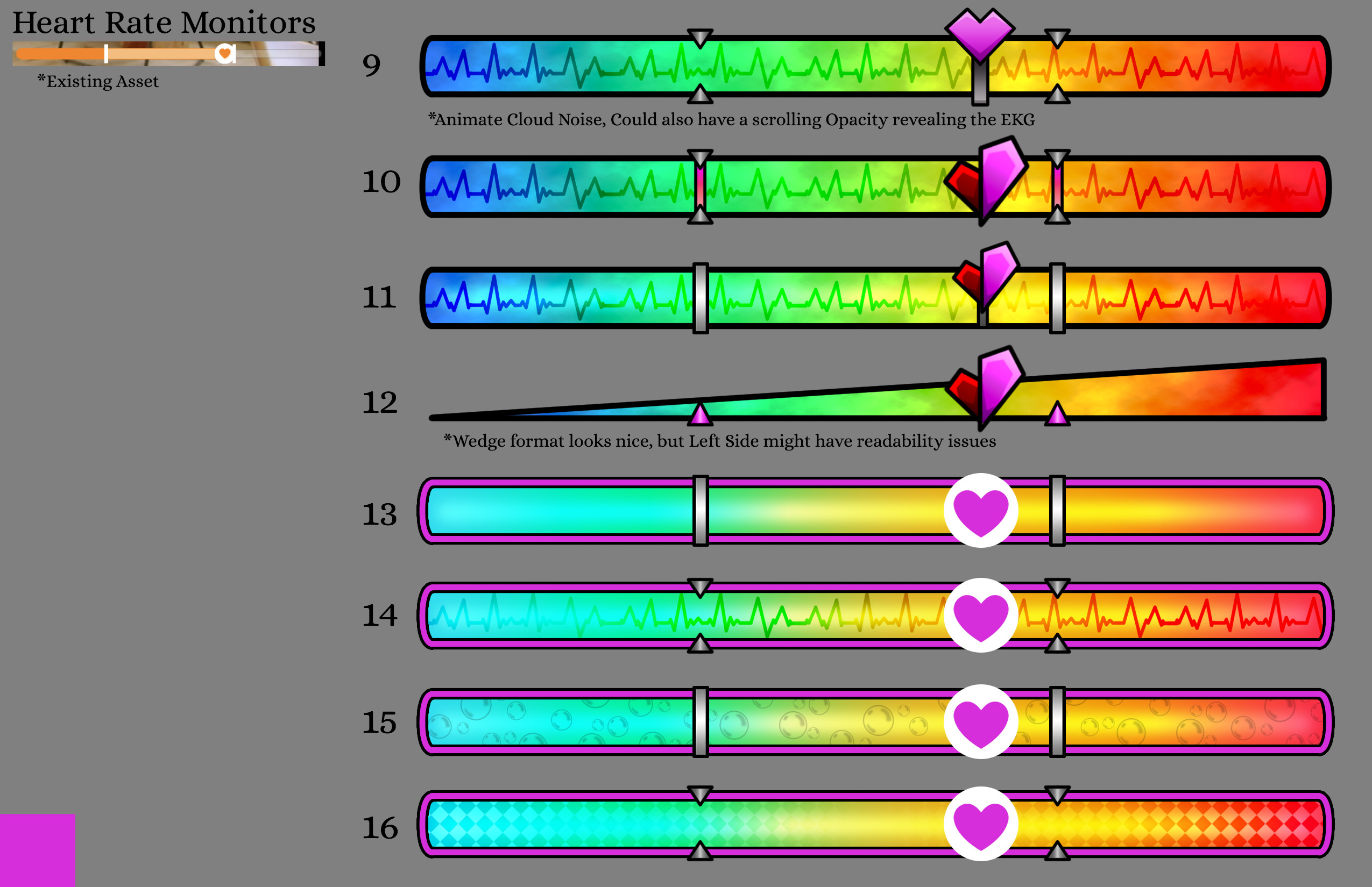 Heart Rate Monitor Bar: v02 Concepts
